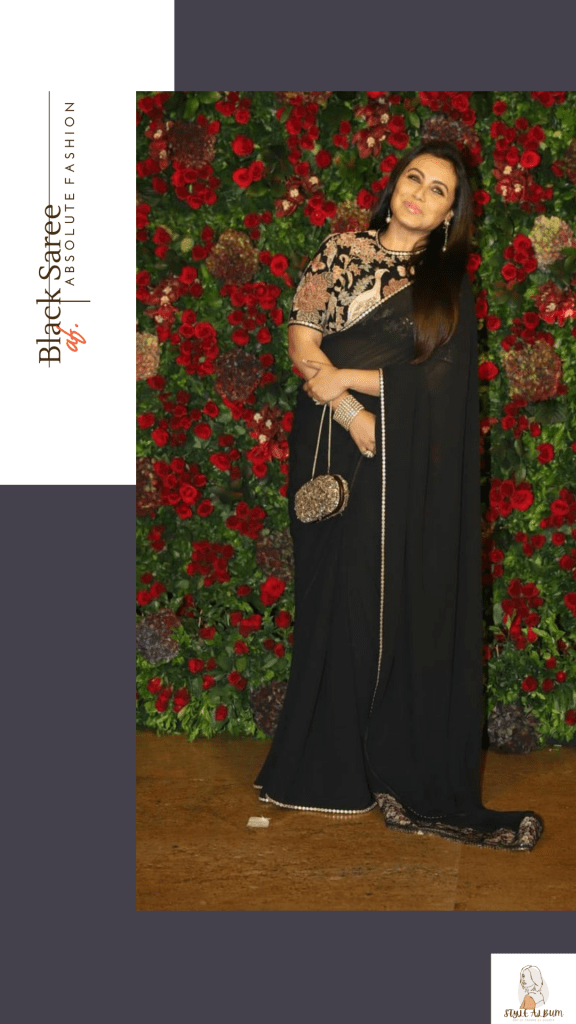Black saree for women online