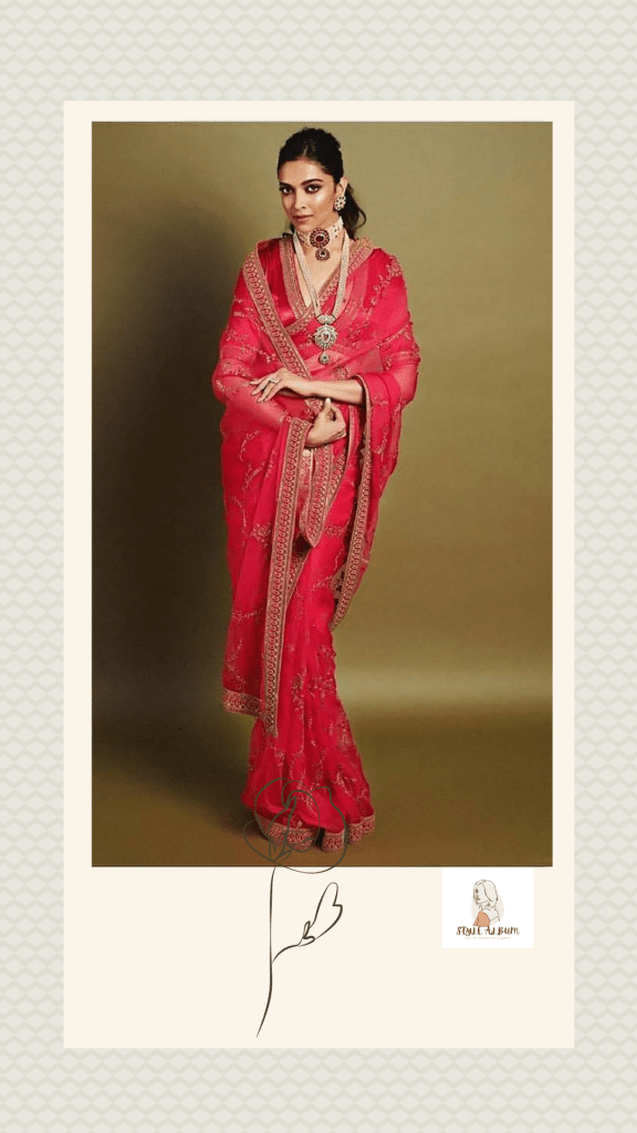 Deepika Padukone in saree